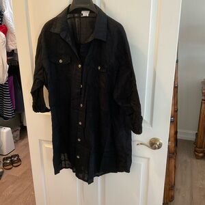 Women's Black Button-Up Jacket